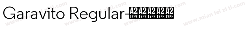 Garavito Regular字体转换